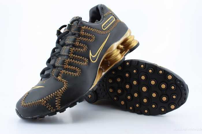dore et noir Nike Shox NZ chaussures (2)